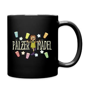 Pälzer Mädel 01 - Tasse einfarbig - Schwarz - Rechts