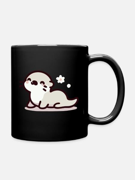 Robbe - Tasse einfarbig - Schwarz