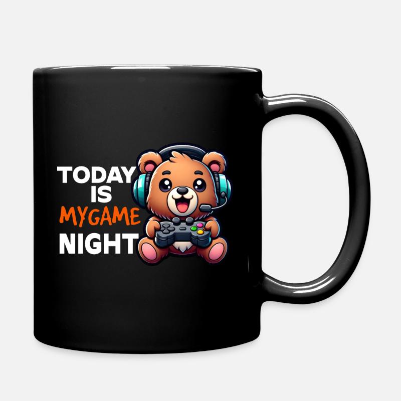 Heute ist mein Spieleabend - Tasse einfarbig - Schwarz