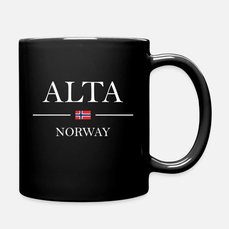 Norvège - Alta blanc - Mug uni - noir