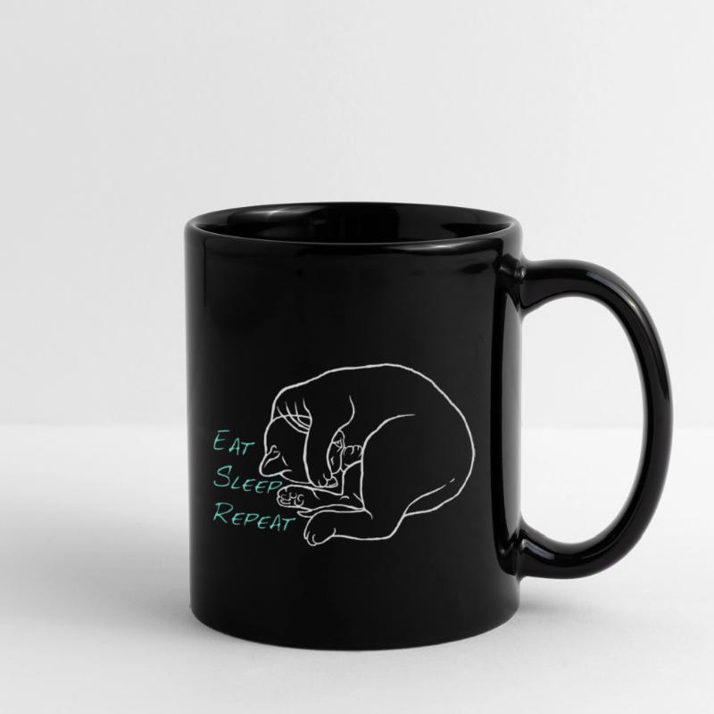 Manger dormir répéter Mug uni