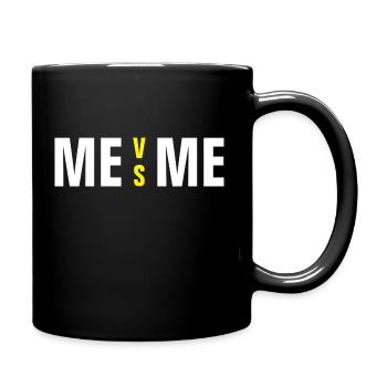 ME VS ME - Tasse einfarbig - Schwarz - Rechts