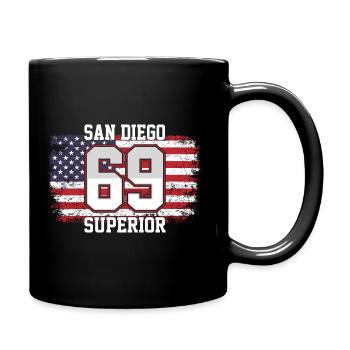 San Diego - Full Colour Mug - black - Right
