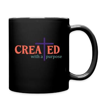 créé dans un but précis - Mug uni - noir - Droite