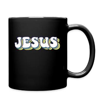 Jesus - Full Colour Mug - black - Right