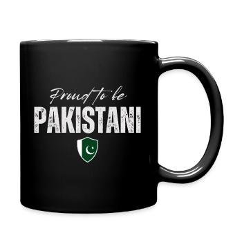 Proud Pakistani, Made in Pakistan - Full Colour Mug - black - Right