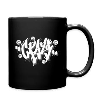 Conception de lettres graffiti folles - Mug uni - noir - Droite