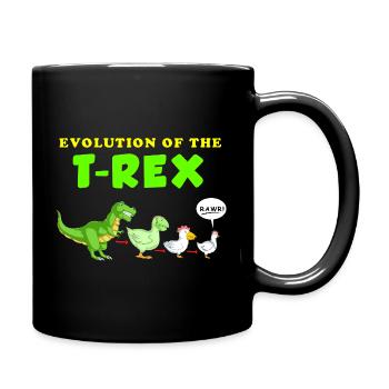 dinosaure - Mug uni - noir - Droite