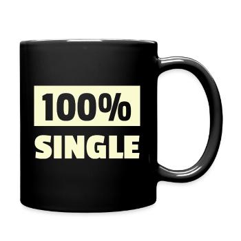 Design géométrique minimaliste à une seule ligne - Mug uni - noir - Droite