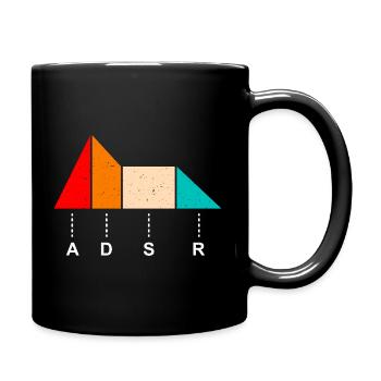 ADSR Sound Hüllkurve Synthesizer Envelope Klang - Full Colour Mug - black - Right