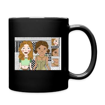 Artistic Design Girl Power - Full Colour Mug - black - Right