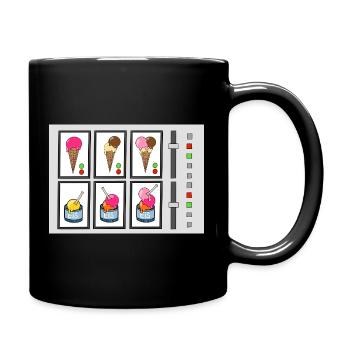 Eiscreme-Maschine - Full Colour Mug - black - Right