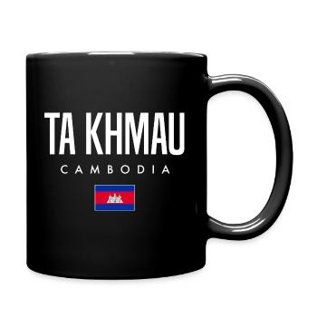 Ta Khmau Cambodia Khmer - Full Colour Mug - black - Right