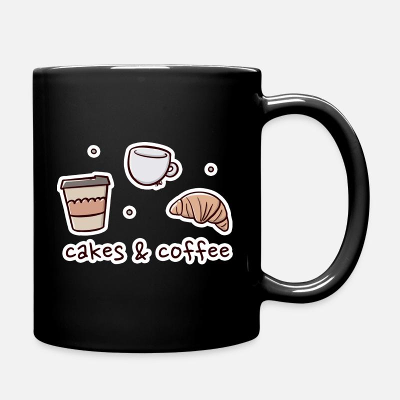 Illustration de boulangerie et de café - Mug uni - noir
