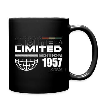 Geboren im 1957 Geburtstag 1957 - 68 Jahre Retro - Tasse einfarbig - Schwarz - Rechts
