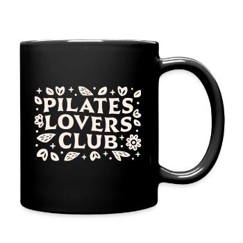 Pilates Liebhaber Club Sport Mädchen Instruktor lustig - Tasse einfarbig - Schwarz - Rechts