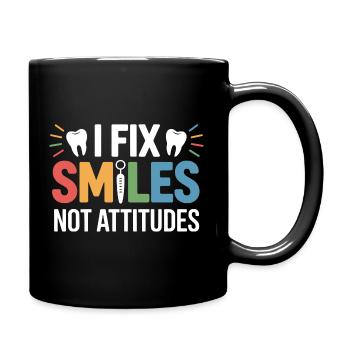 Conception artisanale du pont dentaire - Mug uni - noir - Droite