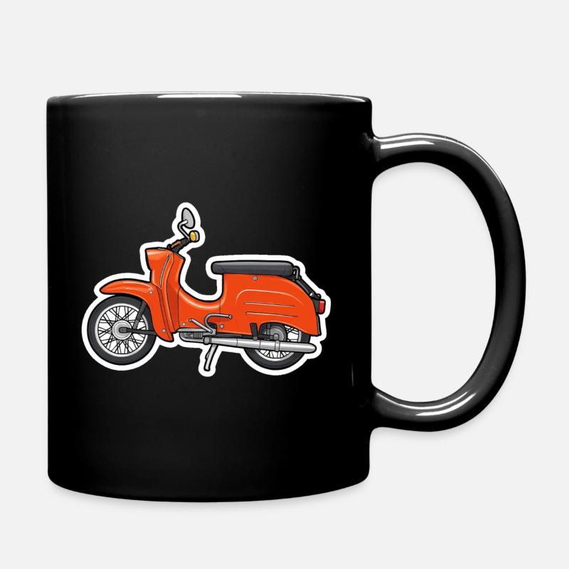 Design rétro orange Simson hirondelle - Mug uni - noir