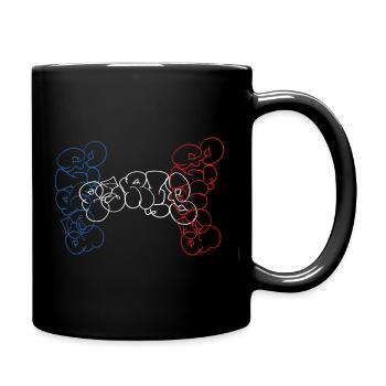 Paris Throw Up Wildstyle Mix Bubble Souvenir - Full Colour Mug - black - Right