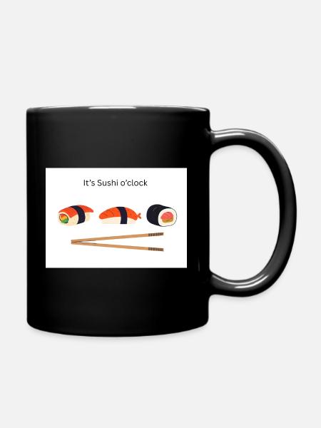 C’est l’heure des sushis - Mug uni - noir