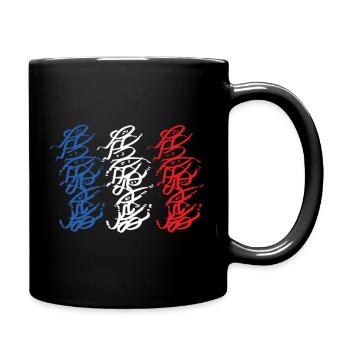 Le street art strasbourgeois en France Couleurs - Mug uni - noir - Droite