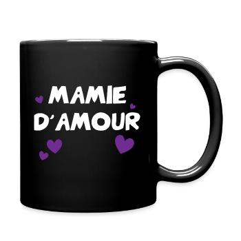 Granny of Love with Hearts - Full Colour Mug - black - Right