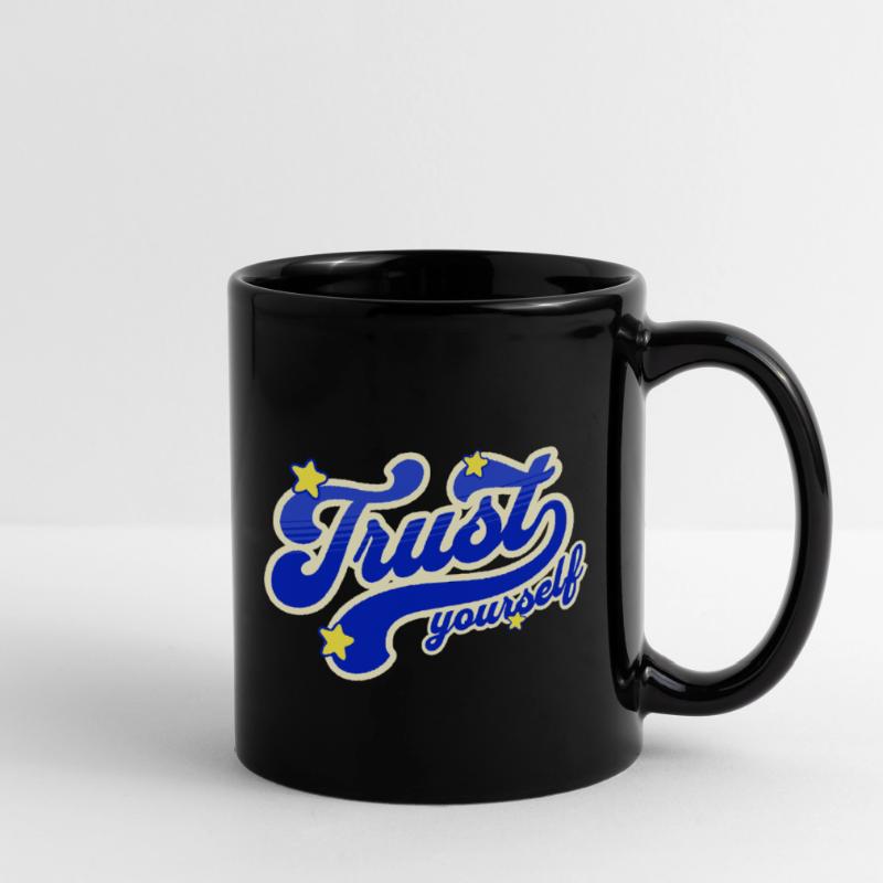 Selbstvertrauen Sternenskript Tasse einfarbig