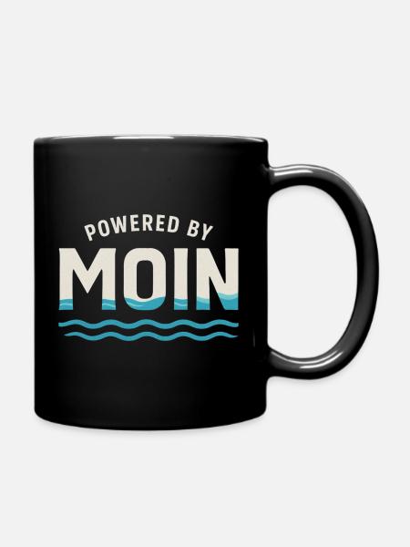 Moon Power Waves Logo - Mug uni - noir