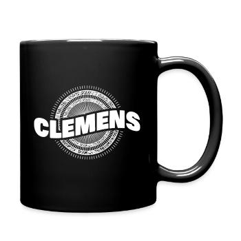 Clemens as a gift idea - Full Colour Mug - black - Right