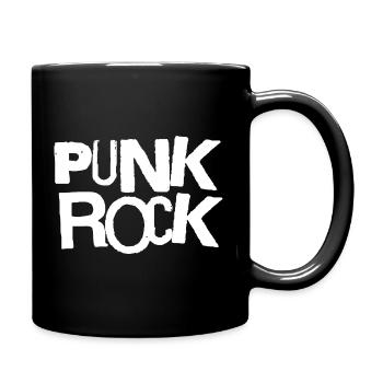 Punk Rock Bold Typography - Full Colour Mug - black - Right