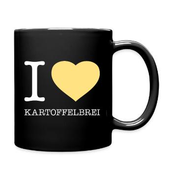 I love mashed potatoes - Full Colour Mug - black - Right