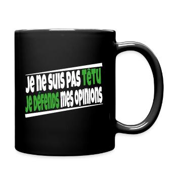 I'm not stubborn - Full Colour Mug - black - Right