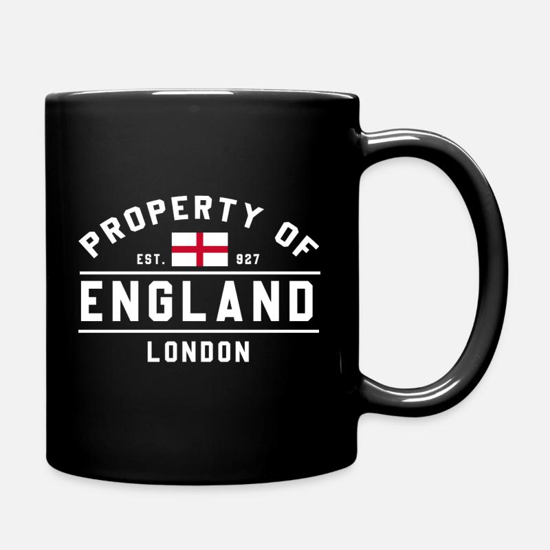 T-shirt emblème du drapeau de l’Angleterre - Mug uni - noir