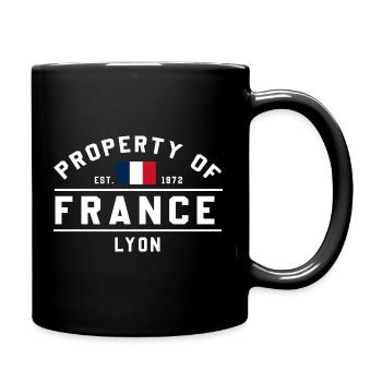 French Property Law Lyon 1872 - Full Colour Mug - black - Right
