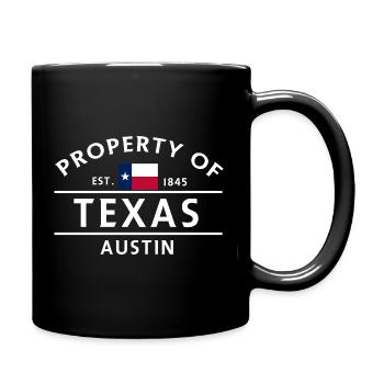 Texas Austin Est 1845 Vintage - Mug uni - noir - Droite