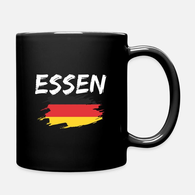 Essen Germany Flag - Full Colour Mug - black