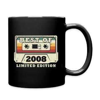 Anniversaire rétro vintage 2008 Vintage Born Retro - Mug uni - noir - Droite