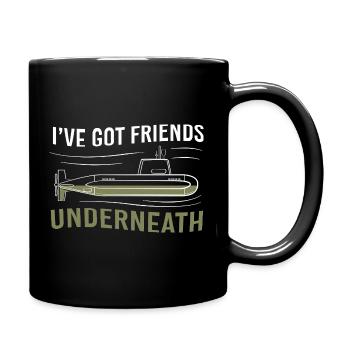 7. Juli Uboot Submarine Veteran Marine USA - Tasse einfarbig - Schwarz - Rechts