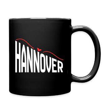 Hannover - Tasse einfarbig - Schwarz - Rechts