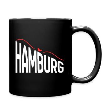 Hambourg - Mug uni - noir - Droite