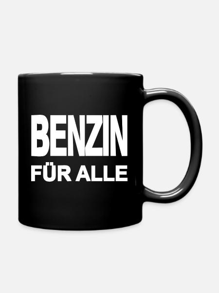 Benzin - Tasse einfarbig - Schwarz