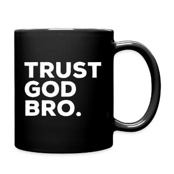 Foi en Dieu frère Religion drôle Jésus Diction - Mug uni - noir - Droite