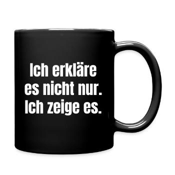 I show it, not just explain it - Full Colour Mug - black - Right