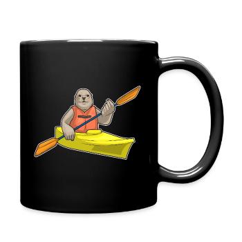 Seal small boat - Full Colour Mug - black - Right