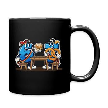 Meme 67 Six Seven 6 7 Italian meme - Full Colour Mug - black - Right