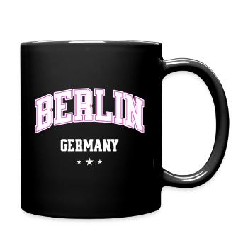 Berlin Pink Varsity Allemagne - Mug uni - noir - Droite