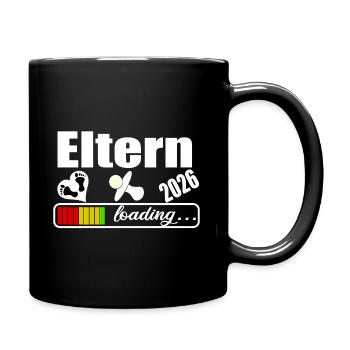 Eltern 2026 - Tasse einfarbig - Schwarz - Rechts