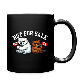 Le Groenland et le Canada ne sont pas à vendre Drôle de design - Mug uni - noir - Droite
