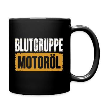 Groupe sanguin : conception du tournevis à huile moteur - Mug uni - noir - Droite