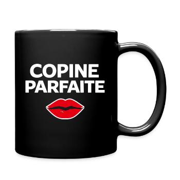 Perfekte Freundin, Humor, Geschenkidee, Frau - Tasse einfarbig - Schwarz - Rechts